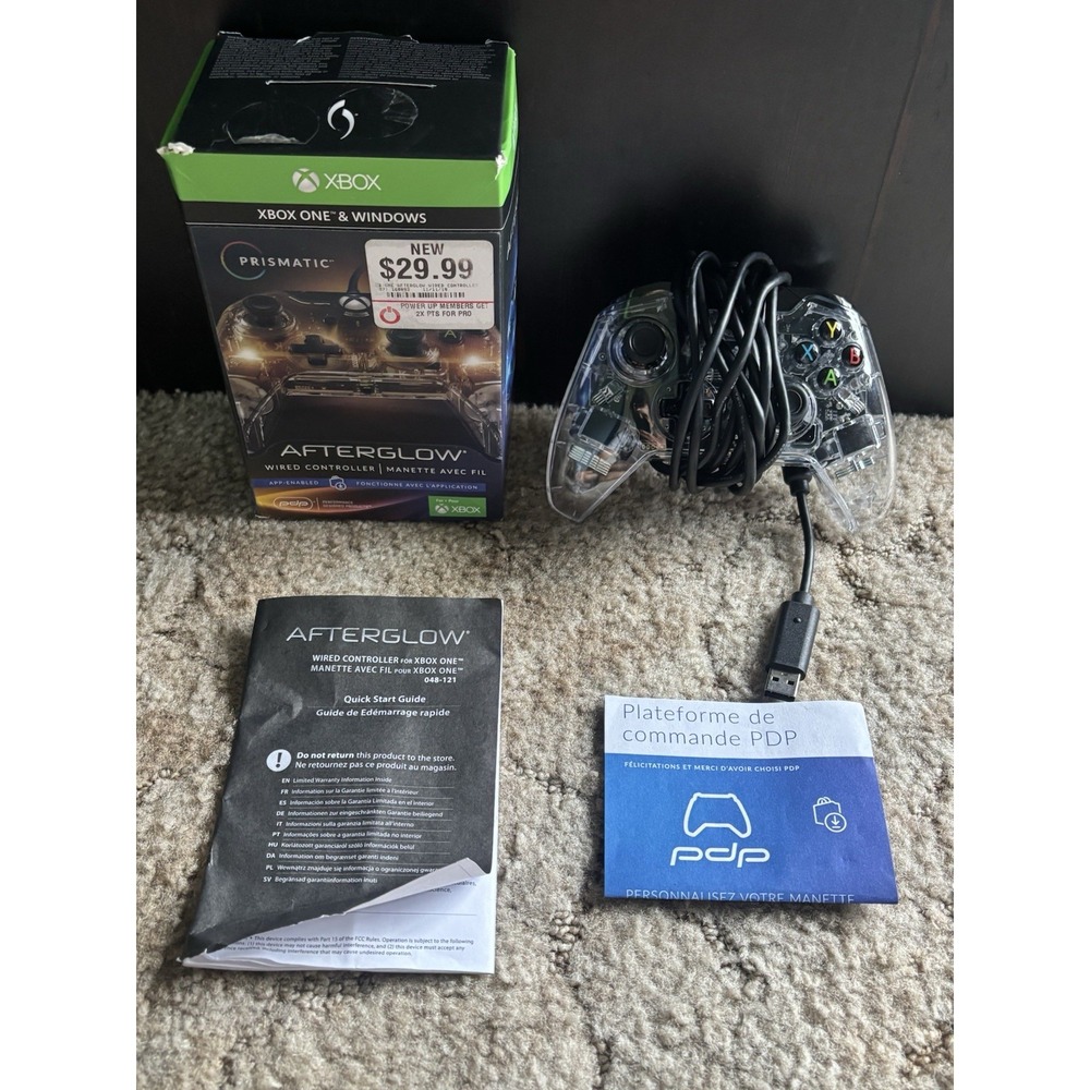 PDP Afterglow Prismatic Wired Controller Xbox One Series X PC CIB Model 048